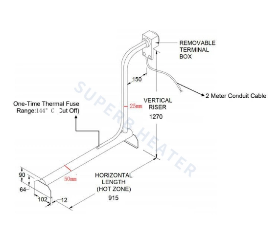 1-30kw Customized OEM Titanium Alloy Heater for Pickling Used 1-30kw Customized OEM Titanium Alloy Heater for Pickling Used