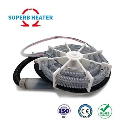 화학 산업에 적용되는 원형 스프링 플렉서블 와이어 PTFE 전기 히터